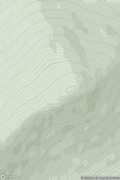 Thumbnail image for An Coileach [Minginish and the Cuillin Hills] showing contour plot for surrounding peak